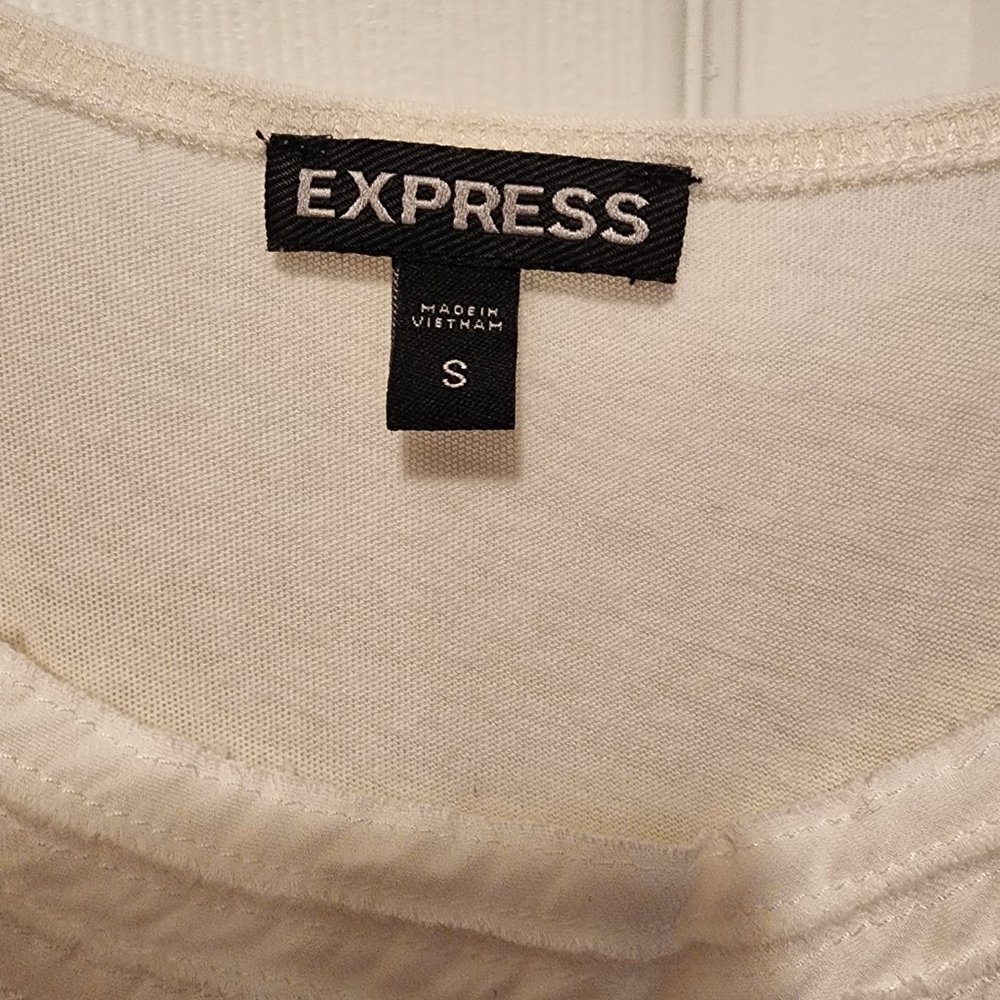 Express White Ruffle Cami - Picture 2 of 3